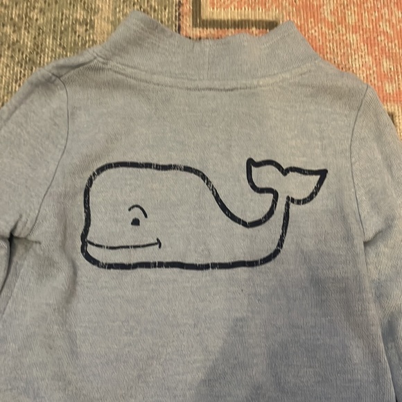 Vineyard Vines Whale Blue Long Sleeve Sweatshirt Tee - Picture 5 of 5